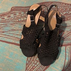 Sonoma Goods for Life black espadrilles or wedges. Size 9